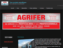 Tablet Screenshot of agrifer-acier.com